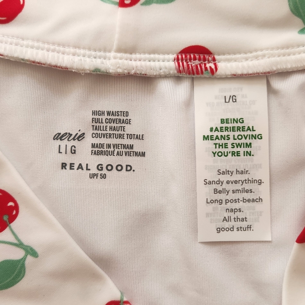 NWT- aerie Crossover High Waisted Bikini Bottom - Picture 8 of 8